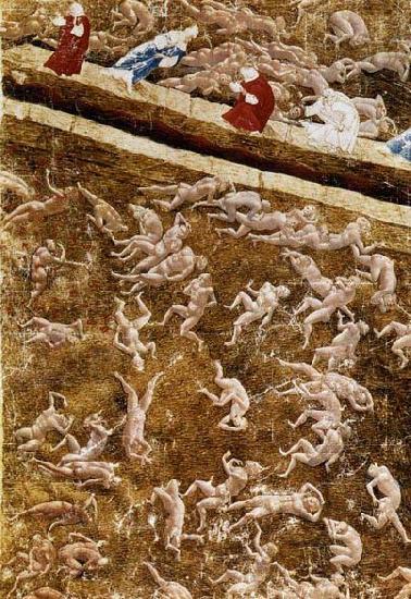 BOTTICELLI, Sandro Illustration to the Divine Comedy Spain oil painting art